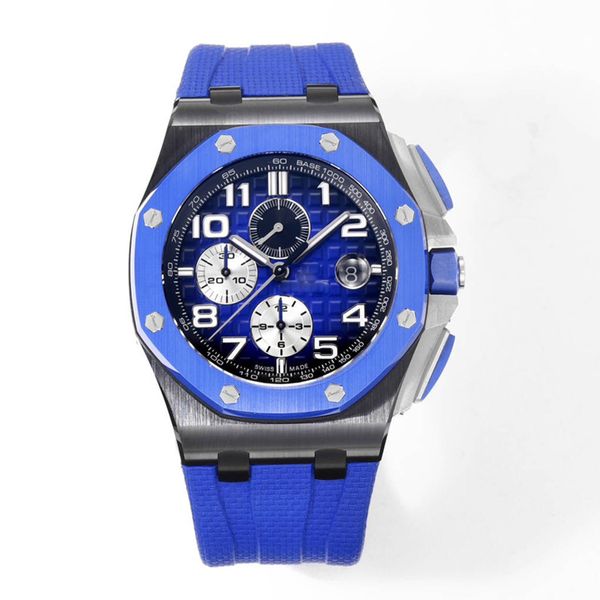 

Mens luxury watch quartz watch 44mm stainless steel rubber strap A luminescent waterproof P wrist strap watch Montre De Luxe watch factory, Multi-color