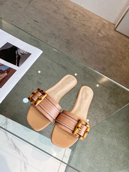 

designer sandals men women genuine leather sandal suede slippers thick bottom flip, Black