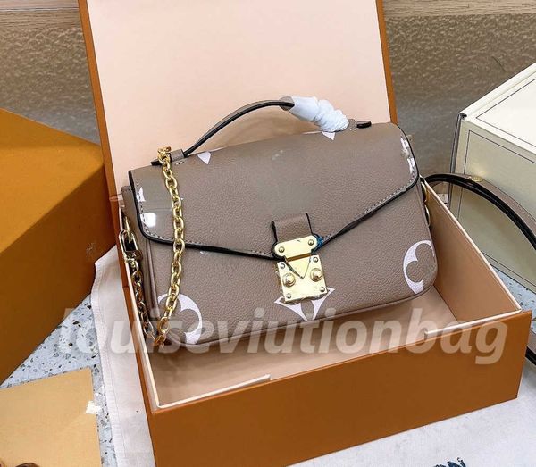 

designers bag embossing flower luxurys pochette women handbag messenger bags genuine leather metis elegant womens shoulder crossbody bag 103