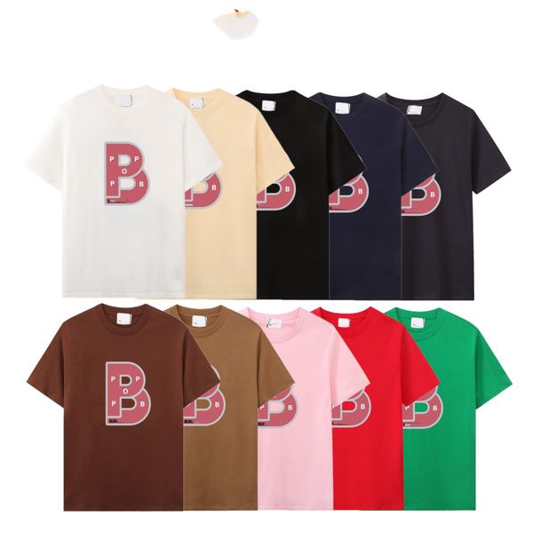 

2023 summer paris mens t-shirts designer tee luxury flocking letter tshirt t shirt classic fashion womens color short sleeve casual cotton t, White;black