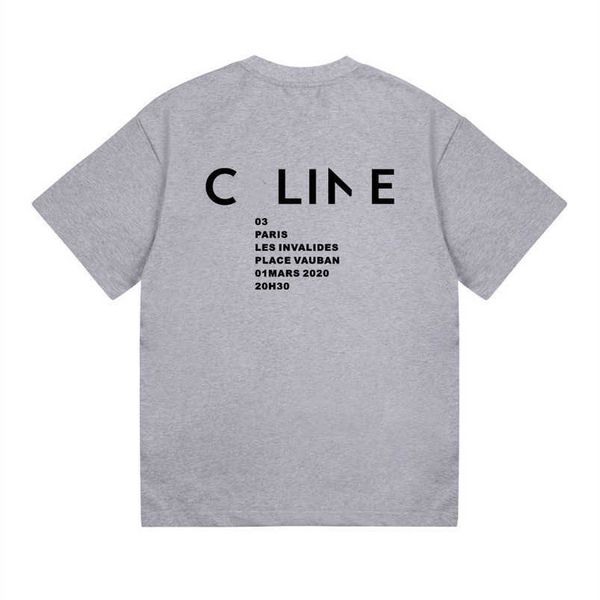 

womens designer t shirt shirt high edition 2023 summer simple letter print loose sleeve t-shirt, White