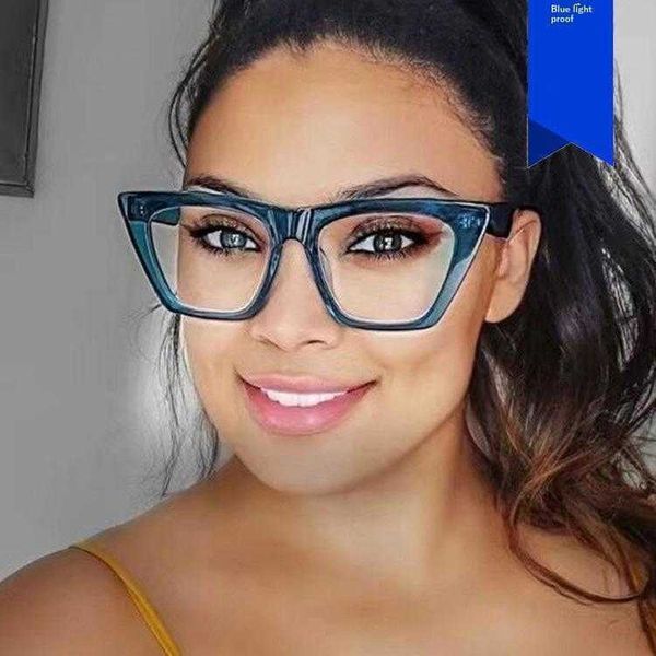 

anti blue light cat eye glasses frame street snap plain retro ins simple