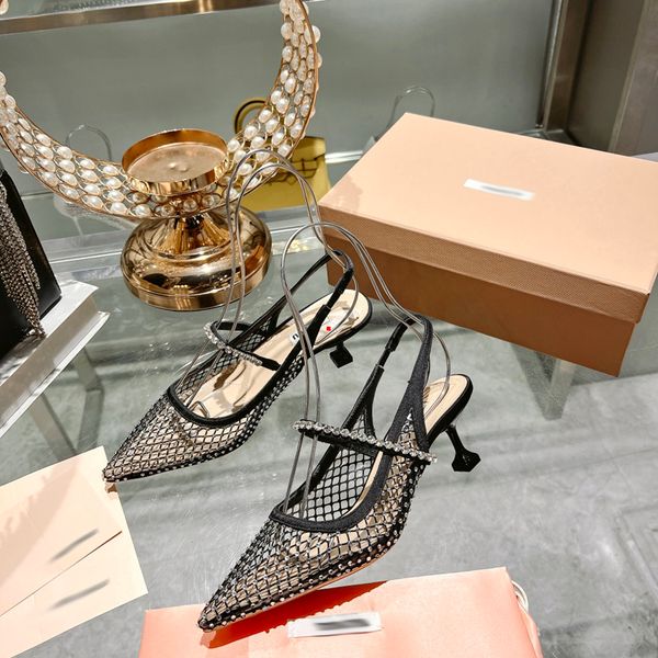 

2023 fashion women pumps high heel shoes wedding shoe with rhinestone lady thin heels size 35-40 -181, Black