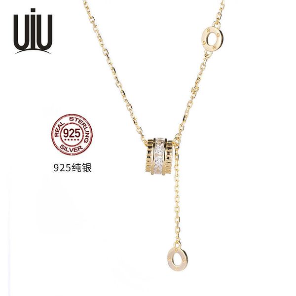

high grade light luxury diamond inlaid small barbarian waist s925 sterling silver necklace womensc ollarbonec hainj ewelrya utumna ndw inter