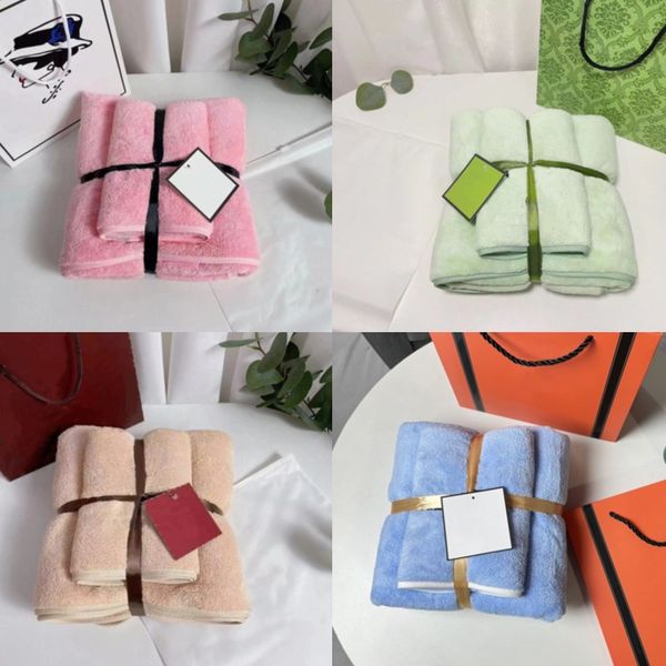 

designer brand bath towels washcloth sets fashion set coral velvet towel letter face towels luxury absorbent kids men womens wash cloths tow