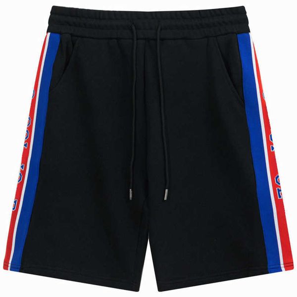 

2023 new women's tshirt shirt correct version of printed couple elastic ribbon pants casual versatile loose shorts, White;black