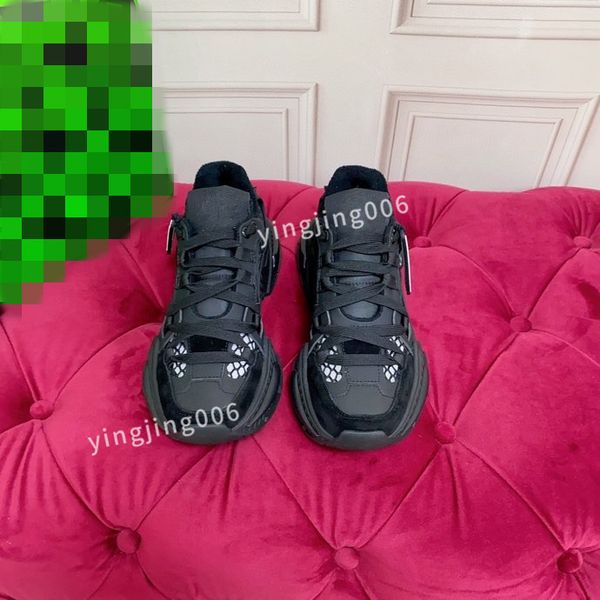 

brand designer women casual shoes men lace-up sports shoes fashion running shoes soft and comfortable platform shoes, Black