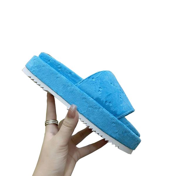 

designer women's platform slide sandals womens jumbo slides white black red blue multicolor linen fabric slippers camel and ebony canva