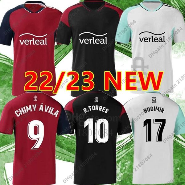 

22 23 osasuna soccer jersey home david garcia chimy avila camiseta equipacion adulto 2022 2023 torres moncayola manu sanchez home away 3rd f, Black;yellow