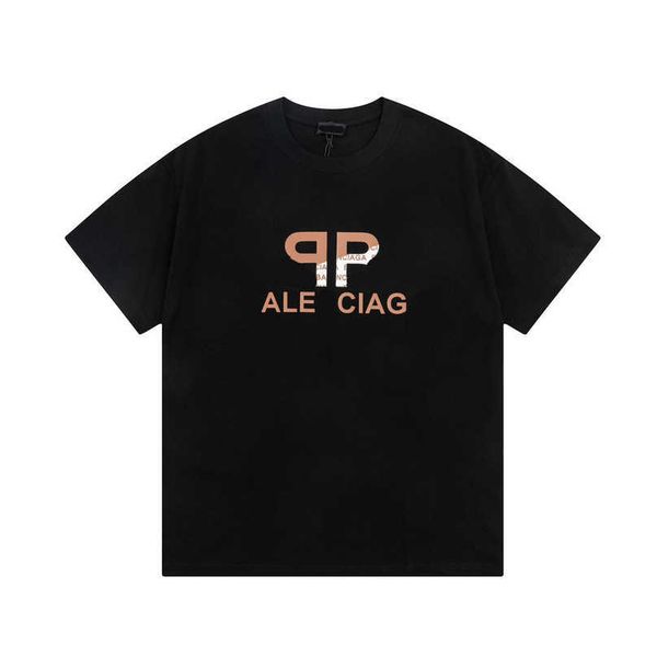 

luxury designer women t shirt shirt ceiling version digital jet printing double letter couple t-shirt casual sleeve, White;black