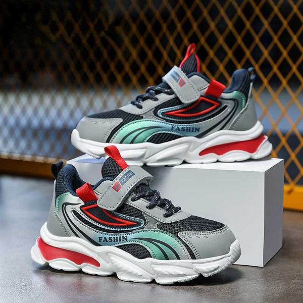 

athletic outdoor 2022 spring autumn children shoes girls boys fashion sneakers comfortable kids sports shoes breathable casual mesh shoes aa, Black