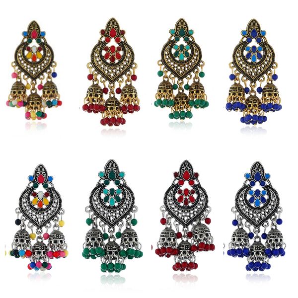 

fashionable tassel pendant earrings charm bohemian zinc alloy personalized earrings for women accessries, Golden