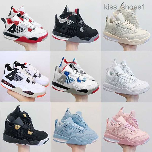 

jumpman 4 kids basketball shoes retro black cat toddler td 4s red chicago pink multicolor boys girls outdoor shoe baby sports athletic sneak