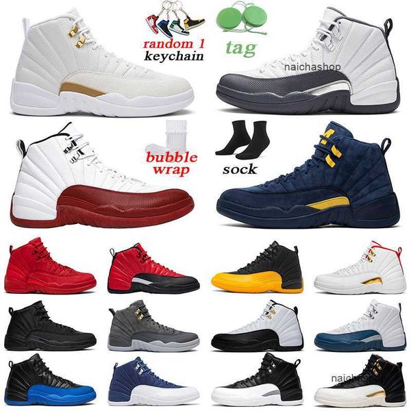 

jorden jordon men basketball shoes 12s university gold flu game gym red french blue jumpman mens trainer sports sneakers
