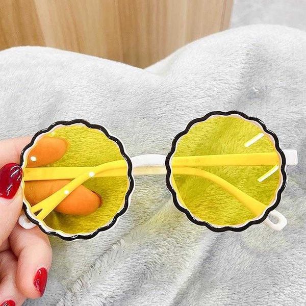 

personalized candy color eyeglasses round frame childrens mirror fashion, Blue