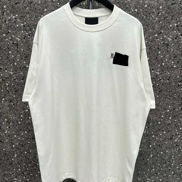 

2023 womens designer t shirt tracksuit shirt differentiate market original quality version black gum relaxed sleeve tee, White;black