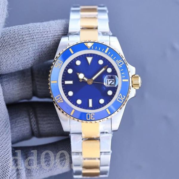 

designer watch for men luxury watch gold plated stainless steel datejust sapphire solid clasp 2813 reloj male bar mechanical wristwatches 50, Slivery;brown