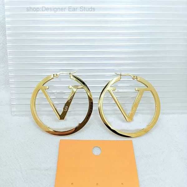 

stud luxury brand earrings designers letter ear gold silver plated geometric earring for wedding party jewerlry accessories er0003-0004 6 di, Golden;silver