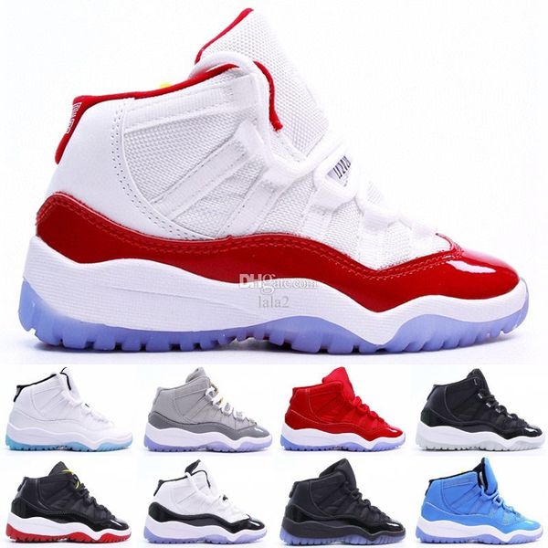 

cool grey kids basketball shoes jumpman 11s concord bred pure violet space jam cap and gown 11 72-10 96 legend blue rose gold infant outdoor, Black