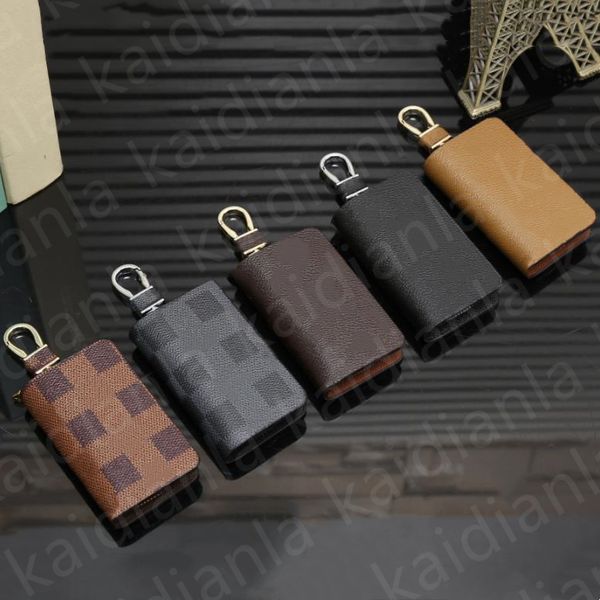 

designer fashion keychains men and women bags hanging buckle keychain car handmade leather pendant key chain accessories with box dust bag, Red;blue