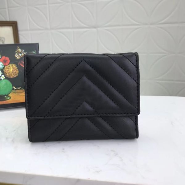 

fashion luxurys designer short women wallet woman purse discount original box card holder checked flower womens wallet ladies handbag #47480, Red;black