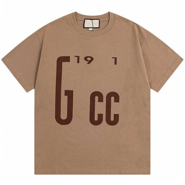 

2023 new designer womens t shirt high-end shirt summer print relaxed sleeve t-shirt, White;black