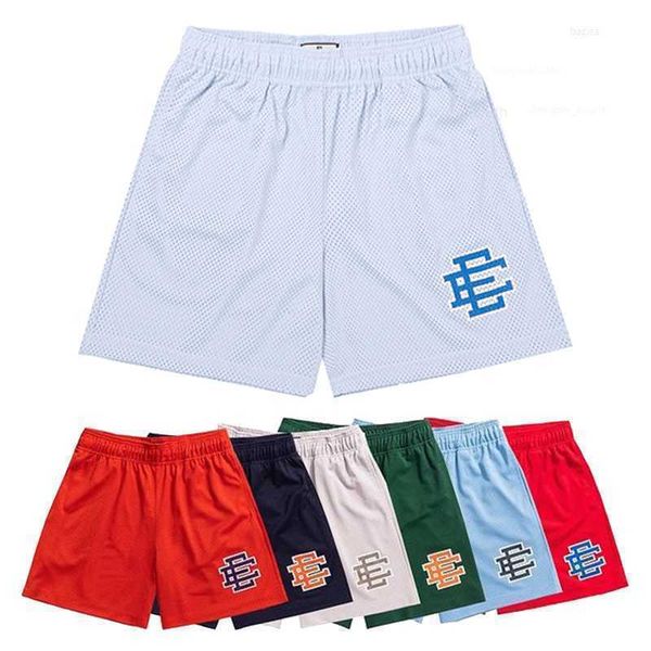 

eric emanuel mesh shorts men women classic gym sports training basketball casual summer shorts beach quick-dry shorts men, White;black