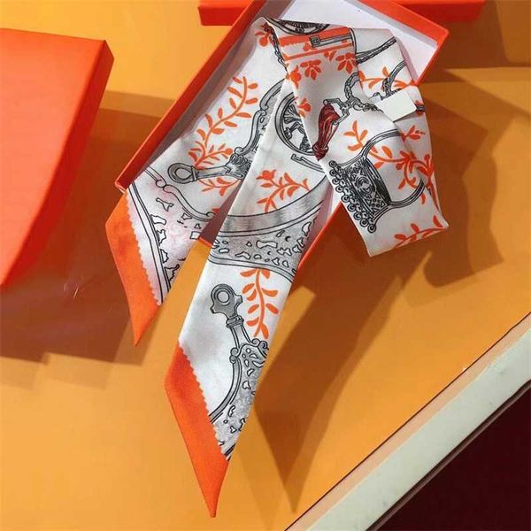 

summer women from mulberry silk small scarves bags straps binding ribbons long decorative vegetable baskets streamers, Blue;gray