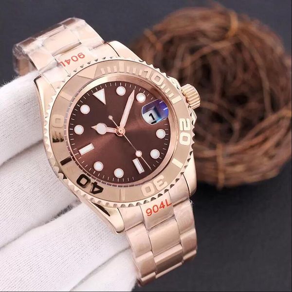

designer watches 40mm automatic mechanical watch stainless classic fashion wristwatch business men wristwatches festival gift montre luxe dh, Slivery;golden