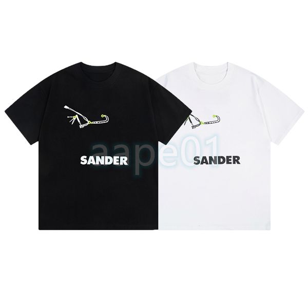 

fashion mens t shirt mechanical bird letter printing short sleeve summer breathable t-shirt casual couple black white, White;black