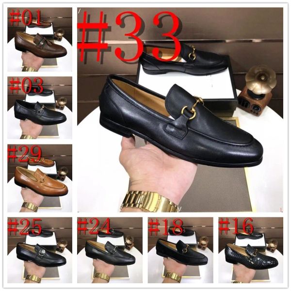 

party shoe men elegant coiffeur designer loafers italian fashion mens shoes wedding dress shoes men's formal luxury brands ayakkabi owg, Black