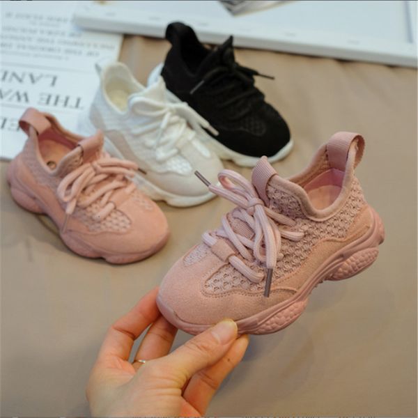 

sneakers spring/autumn children shoes toddler boys girls sneaker mesh breathable fashion casual kids shoes 21-30 230410, Black;red