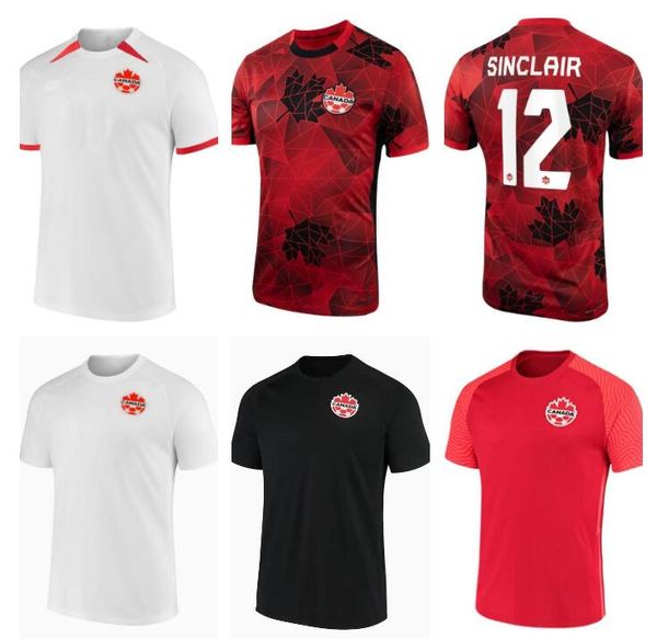

2023 canada soccer jerseys men kids kit women uniforms national team davies j.david 23 24 ugbo larin cavallini millar eustaquio 2024 footbal, Black;yellow