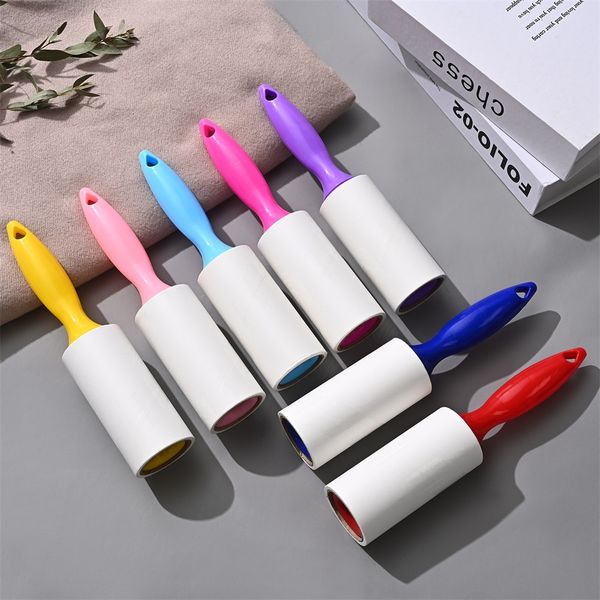 

household sticky lint roller brush clothes and pet lint removal brush brush replacement rolling paper peel-off sticky lint remover bring a r
