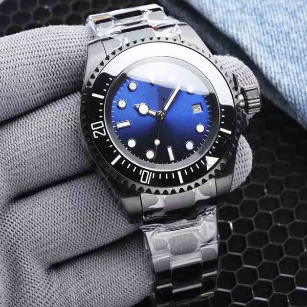 

classic mens watch 44mm automatic mechanical wristwatches stainless steel wristwatch swimming wristwatch montre de luxe gifts watches for me, Slivery;brown
