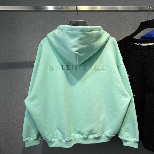 

designer new women t shirt shirt high edition autumn winter embroidered mint green hooded hoodie, Black