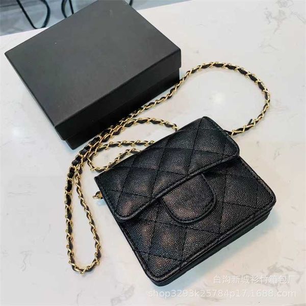 

new chain women's bag fashion trend shoulder multi layer small square black ocean