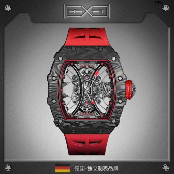

designer watches richads milles bexei brand richads watch mens mechanical miller aggressive black technology trendy mens 2023 new frj, Slivery;golden