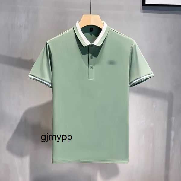 

men's polos summer polo shirt polo neck short sleeve t-shirt large men's clothing fashion label high-end business casual half coll, White;black