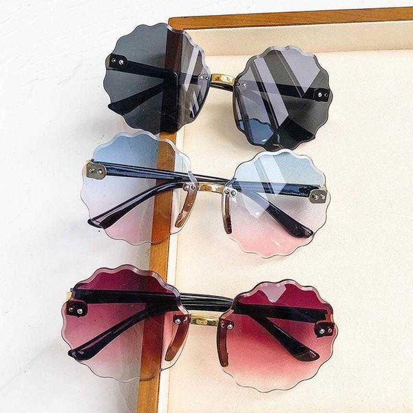 

childrens cut edge flower sunglasses korean style personality baby boys and, Blue