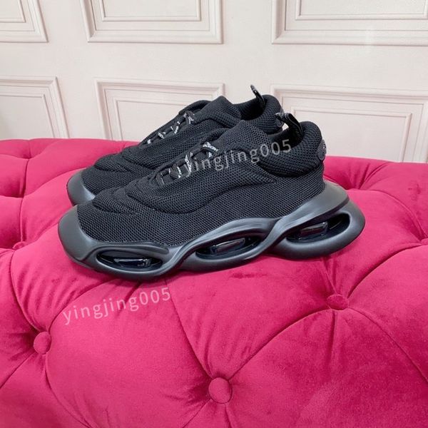 

designer women sneaker shoes brushed leather white black runner sports lug sole casual walking2023