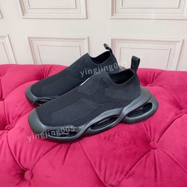 

designer womens sneaker shoes brushed leather white quality runner sports lug sole casual walking2023, Black