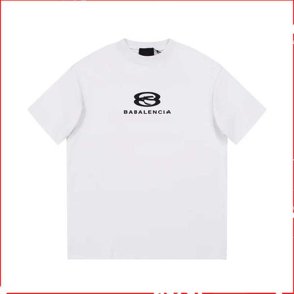 

2023 womens designer t shirt tracksuit shirt spring/summer 2023 sleeve t-shirt simple crew neck slouchy style unisex, White