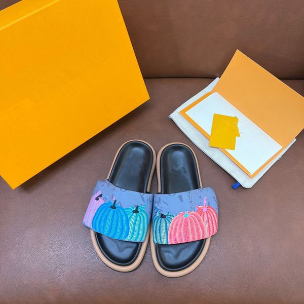 

designer slippers slides sandals summer flats real leather platform shoes ladies beach effortlessly stylish slides straps with adjusted gold, Black