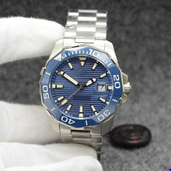 

2022 watch automatic mechanical movement silver dial ceramic bezel stailness steel belt mens watches sports gent watch, Slivery;golden