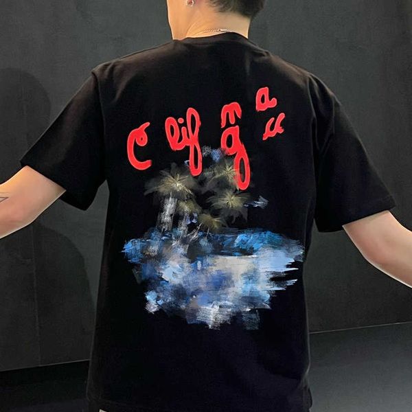 

designer new women t shirt shirt high end version summer trend front back color label loose casual sleeve t-shirt, White;black