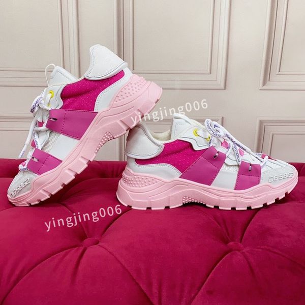 

brand women casual shoes womens lace-up sports shoes fashion running shoes soft and comfortable platform shoes, Black