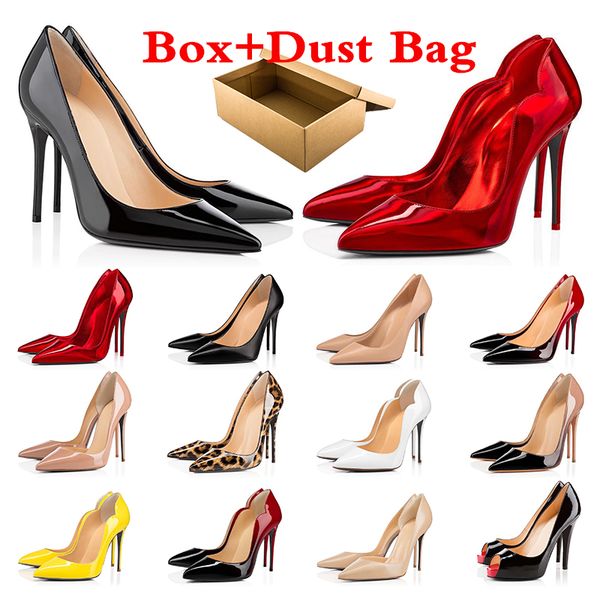 

2023 women high heels dress shoes so kate patent leather fashion round pointed toes black white pumps ruffles stiletto heel rubber size 35-4