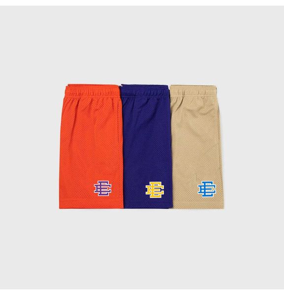 

men's shorts ee american-style fitness casual shorts basketball running sports quarter pants mesh valentino, White;black