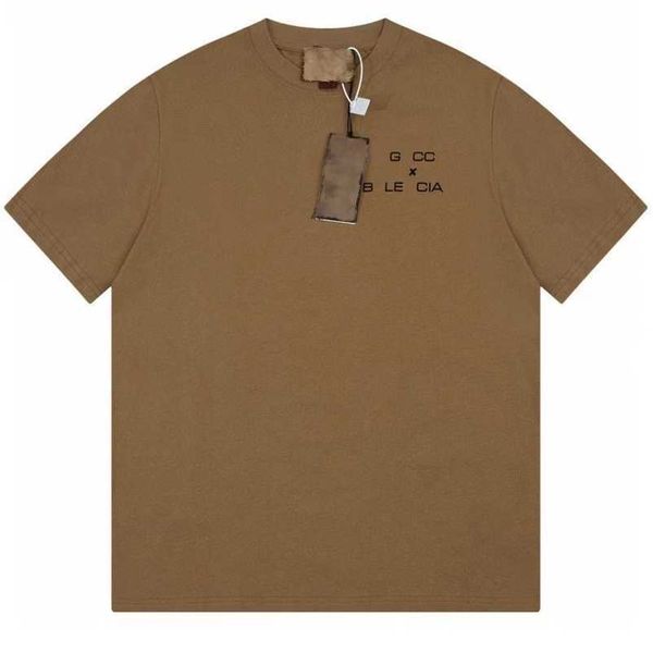 

2023 new designer womens t shirt high-end shirt differentiating markets summer relaxed sleeve t-shirt, White;black